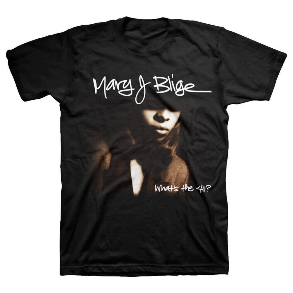 Mary J Blige Whats The 411 Retro Vintage Music Fan Gift Graphic T-Shirt 103
